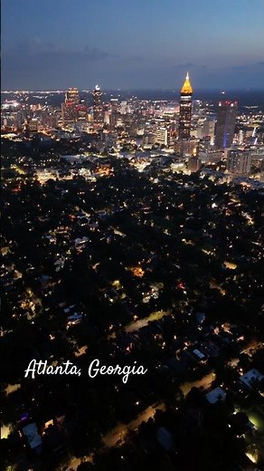 DJI Mini 4 Pro – Night Aerial of Midtown Atlanta