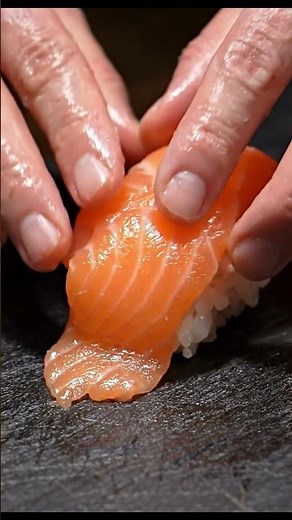 How Sake Nigiri Sushi is Made 🍣 | Master Class Short #shorts