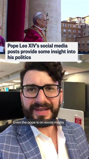 Pope Leo XIV’s social media footprint was quickly dissected just minutes after he was elected the next head of the Catholic Church, sparking a mixed reaction from some on the right. | NBC News