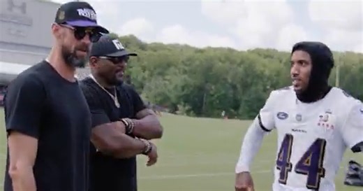 Baltimore sports legends visit Ravens training camp