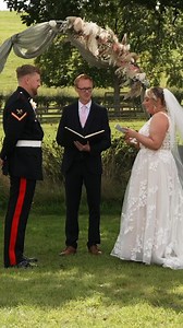 Such heartfelt vows from the bride during a truly beautiful ceremony 🤍 #wedding #weddingvideography #weddingday #weddingvibes #ceremony #vows #bride #bridedress | Flower In Hand Wedding Videography