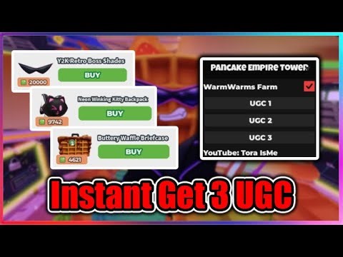 [UGC LIMITED] Pancake Empire Tower Tycoon Script - Instant Get UGC