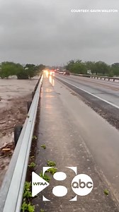 Video from Center Point, Texas, shows floodwaters from the Guadalupe River quickly overtake an area, crashing against an elevated roadway. MORE: https://www.wfaa.com/article/news/state/texas-news/texas-flood/dozens-of-water-rescues-as-heavy-rain-floods-part-of-central-texas/269-8d47f69b-2f27-481e-ab14-5396ecbb3bc1?utm_medium=social&utm_source=facebook_WFAA | WFAA