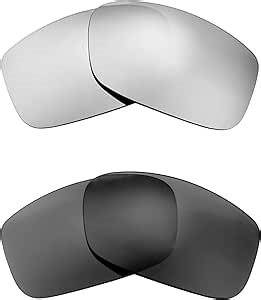 Walleva Two Pairs Polarized Replacement Lenses for Ray-Ban RB3478 60mm Sunglasses - Titanium + Black