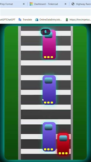 HighWay Racer Game || HTML CSS JAVASCRIPT || #coding #gaming #cod #learning #learntocode #codegames