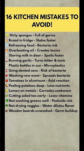 16 Kitchen Mistakes You’re Making RIGHT NOW! 🚫🍳 | Food Safety Tips Everyone Needs #healthawareness