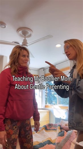 Taylor Wolfe | Writer on Instagram: "Gentle parenting 101 with @sandywolfey22 😂😂☠️☠️ almost back to school time 🥵🙃🙃🤓"
