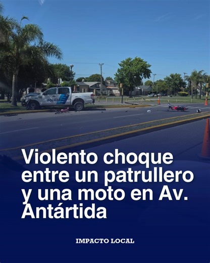 Impacto Local | Un violento siniestro vial se registró este domingo por la mañana en la ciudad de Zárate, cuando un patrullero del Comando de Patrullas,... | Instagram