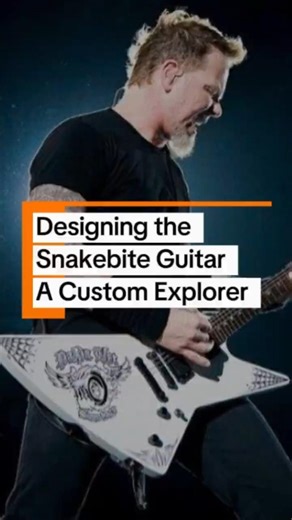 Designing the Snakebite Guitar🔥 A Custom Explorer‼️
