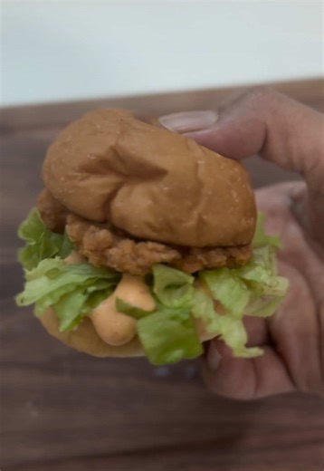 Homemade McDonald's Style Mini Spicy Chicken Burgers