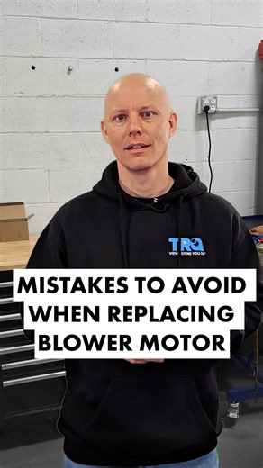 Replacing a blower motor can fix airflow and climate control issues — but a few common mistakes can cause problems down the road. In this Mistakes to Avoid video, we cover what people often overlook during blower motor replacement, like debris in the housing or damaged wiring. Knowing what to avoid helps ensure your blower motor repair lasts and keeps your heating and AC system working the way it should. Ready to tackle the repair? Shop premium TRQ parts: https://bit.ly/4dAhf3E Access free step-