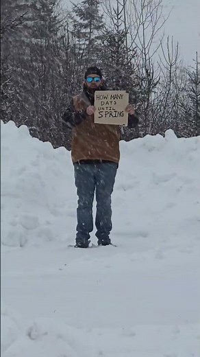 How many days until spring? #spring #winter #snow #maine #newengland