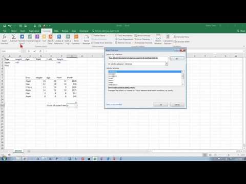 Excel 2016: The DCOUNT and DCOUNTA Functions