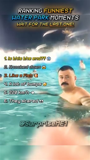 RANKING FUNNIEST WATER PARK MOMENTS😂🔥 #trending #funny #moments #edit