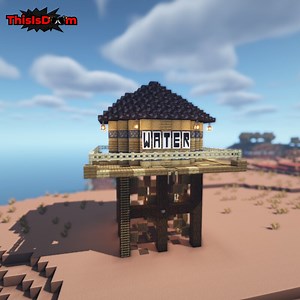 Wild West Water Tower (Build and Litematic) Minecraft Map