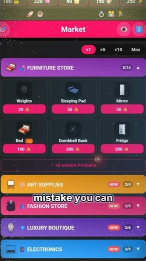 STOCK CRASH! Buy or SELL everything?! | Life Simulator #Shorts