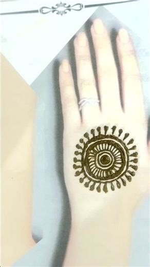 Simple Mandala Mehndi Design | Easy Front & Back Hand Mehndi #mehndi