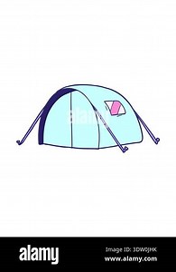 pixelize effect animation of tent cartoon element Stock Video Footage - Alamy