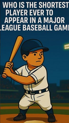The Shortest MLB Player in History 😱 (Only 3ft 7in!) | Baseball Trivia
