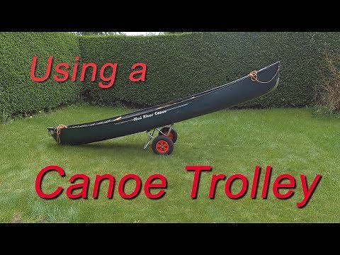 Using a canoe trolley