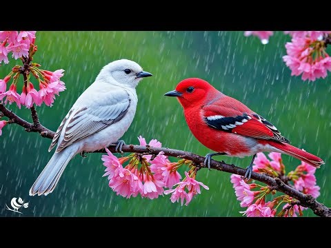 Relaxing Piano & Bird Songs with Gentle Rain 🍃 Calming Sounds for Deep Sleep and Stress Relief