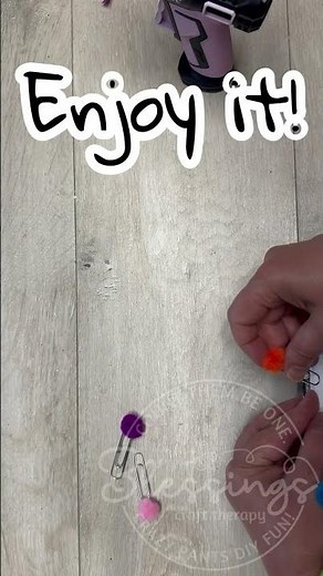 Easiest DIY Ever?! 🤯 Adorable Pompom Paperclips in Minutes! ✨📎 #easycrafts