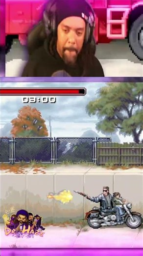 Terminator Motorcycle Chase: High-Speed Pursuit #shorts