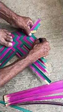 Amazing Colorful Bamboo Kula Making | Traditional Handcraft Skills