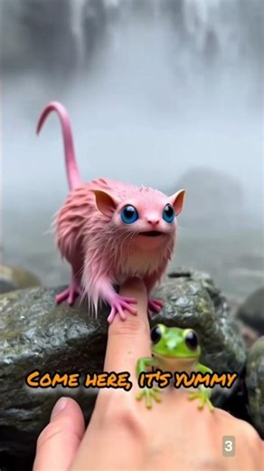 I Found a Tiny Alien on My Hand 👽💙#cgi #ai #trending