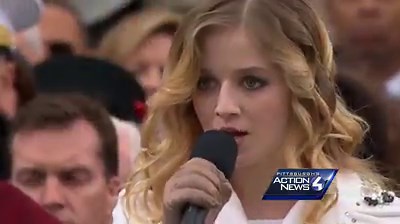 Pittsburgh's own internationally known musical artist, Jackie Evancho, sang the National Anthem at President Donald Trump's inauguration on the steps of the US Capitol. How well did she do? Live coverage: http://goo.gl/sAKcUv | WTAE-TV Pittsburgh