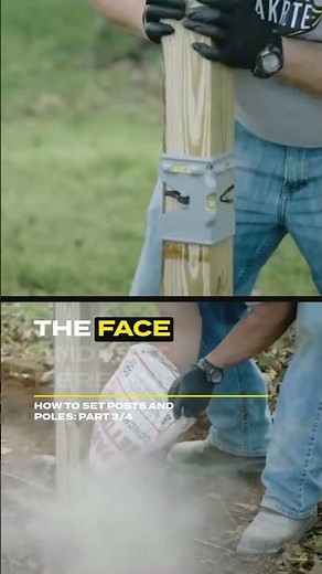 Easy fence posts with #Sakrete Fast Setting Concrete