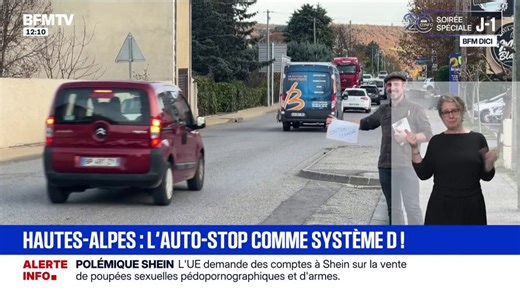 Hautes-Alpes: l'auto-stop, une alternative pour pallier le manque de transports en commun