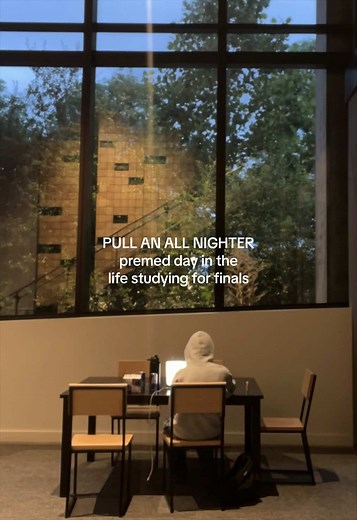 Pull an All-Nighter: Premed Day-in-the-Life Studying for Back-to-Back 2-Hour Finals