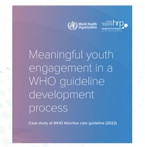 Webinar: Launch of the Meaningful youth engagement in a WHO guideline development process