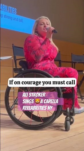 Ali Stroker sings Be A Lion A Cappella after receiving Spotlight Award ReelAbilities Opening Night