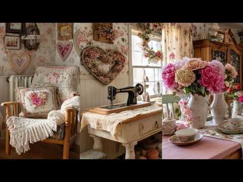 Dreamy Spring Farmhouse Cottage Decor | Vintage Floral Styling & Nostalgic Hearts