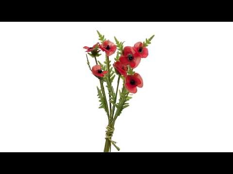 How to Make Miniature Poppies Using Stencils - Tutorial by Angie Scarr