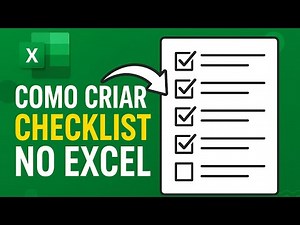 Como Criar um Checklist Profissional no Excel com Caixas de Seleção (Passo a Passo) #excel