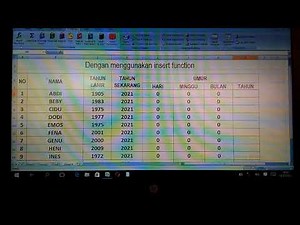 Cara mengolah data dengan insert function