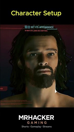 Cyberpunk 2077 Character Setup 🔥 | Meet My Custom V #Shorts