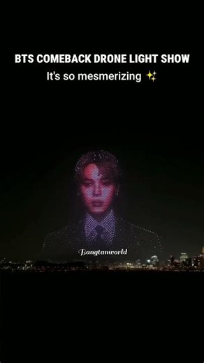 BTS Comeback Drone Light Show! ✨...