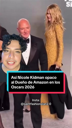 Como cuando eres #nicolekidman y sabes que tú eres el centro de atención al nivel que opacas al dueño de Amazon #jeffbezos y lo haces ver como uno más en el evento. Nicole Kidman nos da una masterclass de proyección de imagen espectacular. #oscars #vanityfair