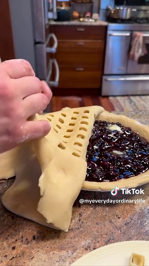 Blueberry pie! 🫐🥧 My dad’s favorite pie has always been blueberry and I made him a couple when I made my mom rhubarb pie. Interesting fact, I’m the only child that got my dad’s blonde hair and blue eyes. All my other siblings got my mom’s brown hair. Blueberry Pie Filling 4 cups blueberries, fresh or frozen 1/2 cup water 3/4 cup sugar 3 tablespoons cornstarch 1/4 tsp salt 1 tablespoon lemon juice Place blueberries in a pot and heat over medium heat until berries start to break down and release