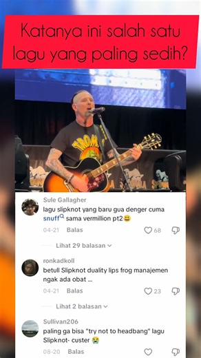 pas tau artinya🥲 #slipknot #snuffy #metal #music #concert