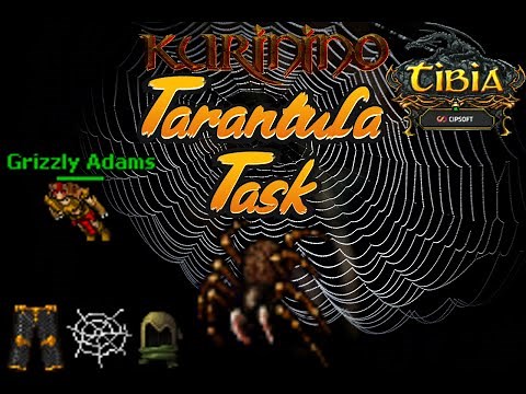 TIBIA 2021 #8 | TASK 300 TARANTULAS - BOSS HIDE - PAW AND FUR SOCIETY | Gameplay Español