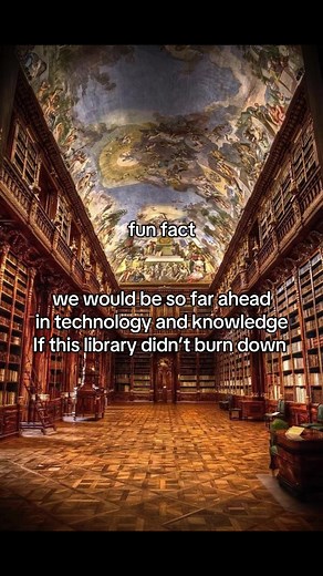 The Impact of Library Destruction on Knowledge Progress