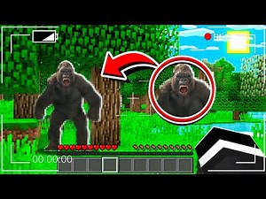 I was ATTACKED by BIGFOOT in Minecraft at NIGHT... (Scary Minecraft Video)