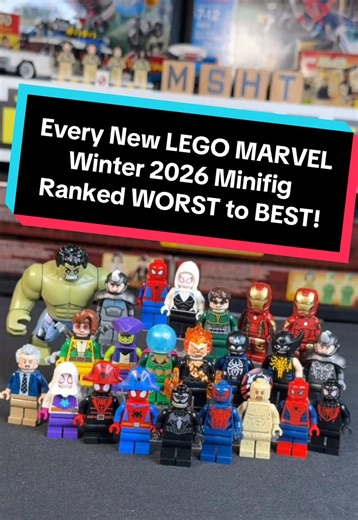 Ranking Every LEGO Marvel Winter 2026 Minifigures