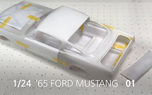FORD MUSTANG FASTBACK 1/24 REVELL 经典车模制作视频PART-01