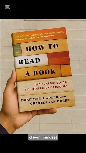 How to Read a Book: The Ultimate Guide to Active Learning ✍️ #driven_mindset #anime_rift #workbook